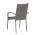AUTRONIC AZC-S2114 GREY Židle zahradní, šedý umělý ratan, kov, stohovatelná.