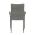 AUTRONIC AZC-S2114 GREY Židle zahradní, šedý umělý ratan, kov, stohovatelná.