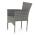 AUTRONIC AZC-S2118 GREY Židle zahradní, šedý umělý ratan, kov, stohovatelná.