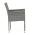 AUTRONIC AZC-S2118 GREY Židle zahradní, šedý umělý ratan, kov, stohovatelná.