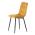 AUTRONIC CT-281 YEL4 Židle jídelní, žlutá sametová látka, nohy černý kov