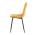 AUTRONIC CT-281 YEL4 Židle jídelní, žlutá sametová látka, nohy černý kov