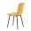 AUTRONIC CT-281 YEL4 Židle jídelní, žlutá sametová látka, nohy černý kov