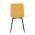 AUTRONIC CT-281 YEL4 Židle jídelní, žlutá sametová látka, nohy černý kov