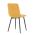 AUTRONIC CT-281 YEL4 Židle jídelní, žlutá sametová látka, nohy černý kov