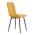 AUTRONIC CT-281 YEL4 Židle jídelní, žlutá sametová látka, nohy černý kov