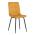AUTRONIC CT-281 YEL4 Židle jídelní, žlutá sametová látka, nohy černý kov
