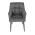 AUTRONIC DCH-J2139 GREY2 Židle jídelní, šedá vodoodpudivá látka, černý matný lak, kovové nohy