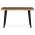 AUTRONIC HT-F4413 OLW Stůl jídelní, 130x80x75 cm, MDF deska, dekor staré dřevo, kov, černý lak