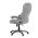 AUTRONIC KA-C715 GREY2 Křeslo kancelářská, šedá látka, šedý plastový kříž, kolečka na tvrdé povrchy