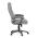 AUTRONIC KA-C715 GREY2 Křeslo kancelářská, šedá látka, šedý plastový kříž, kolečka na tvrdé povrchy