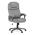 AUTRONIC KA-C715 GREY2 Křeslo kancelářská, šedá látka, šedý plastový kříž, kolečka na tvrdé povrchy