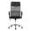 AUTRONIC KA-E305 GREY Kancelářská židle s podhlavníkem z ekokůže, potah černá látka MESH a šedá síťo