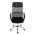 AUTRONIC KA-E305 GREY Kancelářská židle s podhlavníkem z ekokůže, potah černá látka MESH a šedá síťo