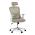 AUTRONIC KA-K2031 BGE Kancelářská židle, béžová síťovina, bílý plast, kolečka na tvrdé podlahy, 2D p