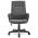 AUTRONIC KA-L608 GREY2 Kancelářská židle, černý plast, šedá látka, kolečka pro tvrdé podlahy