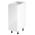KONDELA Spodná skrinka, biela/biela extra vysoký lesk, ľavá, AURORA D30