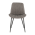 KONDELA Stolička, ekokoža svetlosivá/čierna, HAZAL