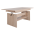 KONDELA Jedálenský/konferenčný rozkladací stôl, dub sonoma, 120/160x70 cm, LAVKO NEW