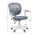 KONDELA Otočná stolička, sivá/biela, TRIXI TYP 2