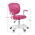 KONDELA Otočná stolička, malinová/biela, TRIXI TYP 2