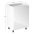 KONDELA Spodná skrinka, biela/biela extra vysoký lesk, pravá, AURORA D601F