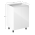 KONDELA Spodná skrinka, biela/biela extra vysoký lesk, AURORA D602F