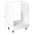 KONDELA Skrinka na spotrebiče, biela/biela extra vysoký lesk, AURORA D60ZK