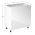 KONDELA Spodná skrinka, biela/biela extra vysoký lesk, AURORA D80