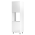 KONDELA Potravinová skrinka, biela/biela extra vysoký lesk, ľavá, AURORA D60P