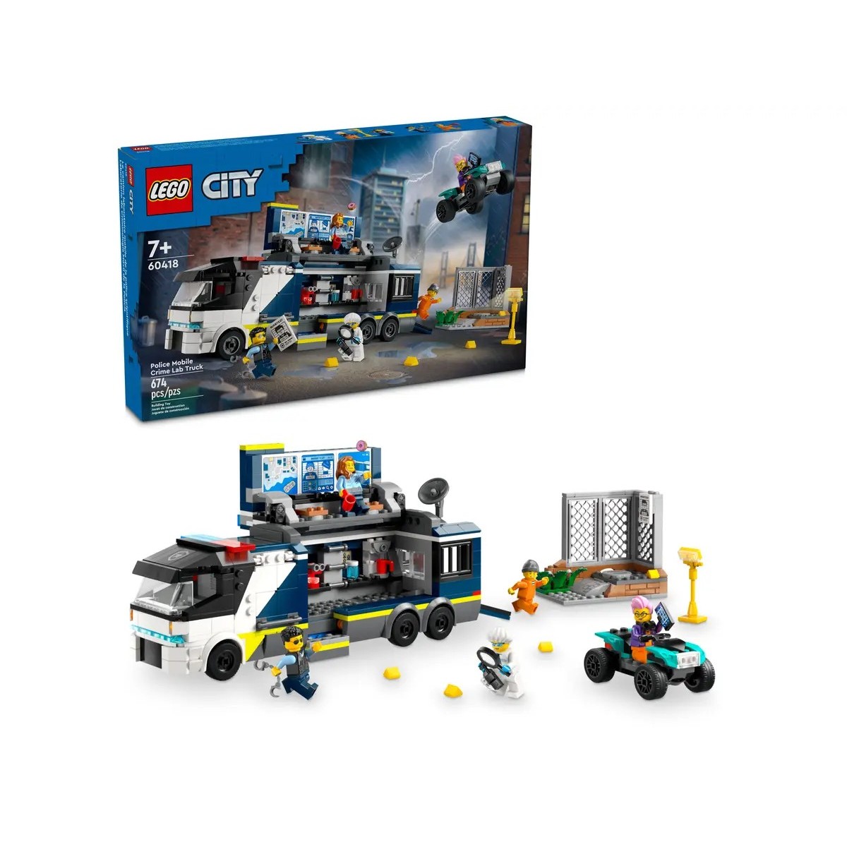 LEGO CITY MOBILNE KRIMINALISTICKE LABORATORIUM POLICAJTOV /60418/ posledný kus