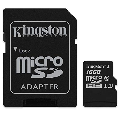 KINGSTON MICRO SDHC 16GB CLASS 10+ADAPTER, SDC10G2/16GB
