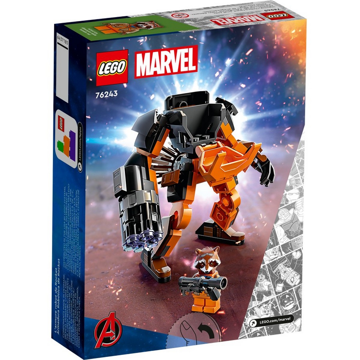 LEGO MARVEL ROCKET V ROBOTICKOM BRNENI /76243/