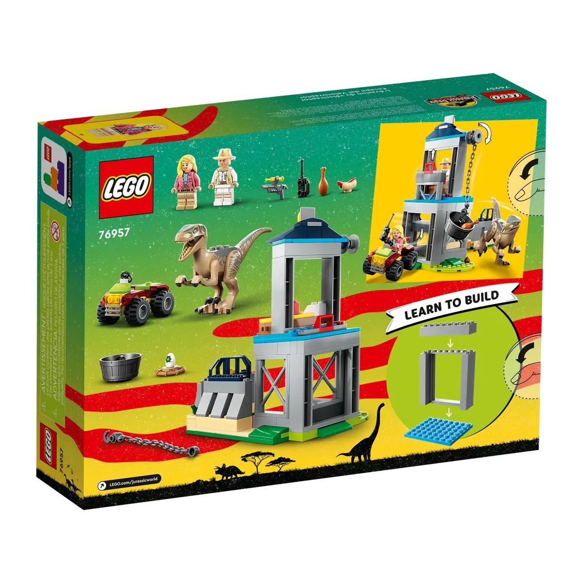 LEGO JURASSIC WORLD UTEK VELOCIRAPTORA /76957/