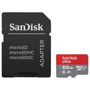 SANDISK 215424 ULTRA MICROSDXC 512GB + SD ADAPTER 150MN/S A1 CLASS 10 UHS-I posledný kus