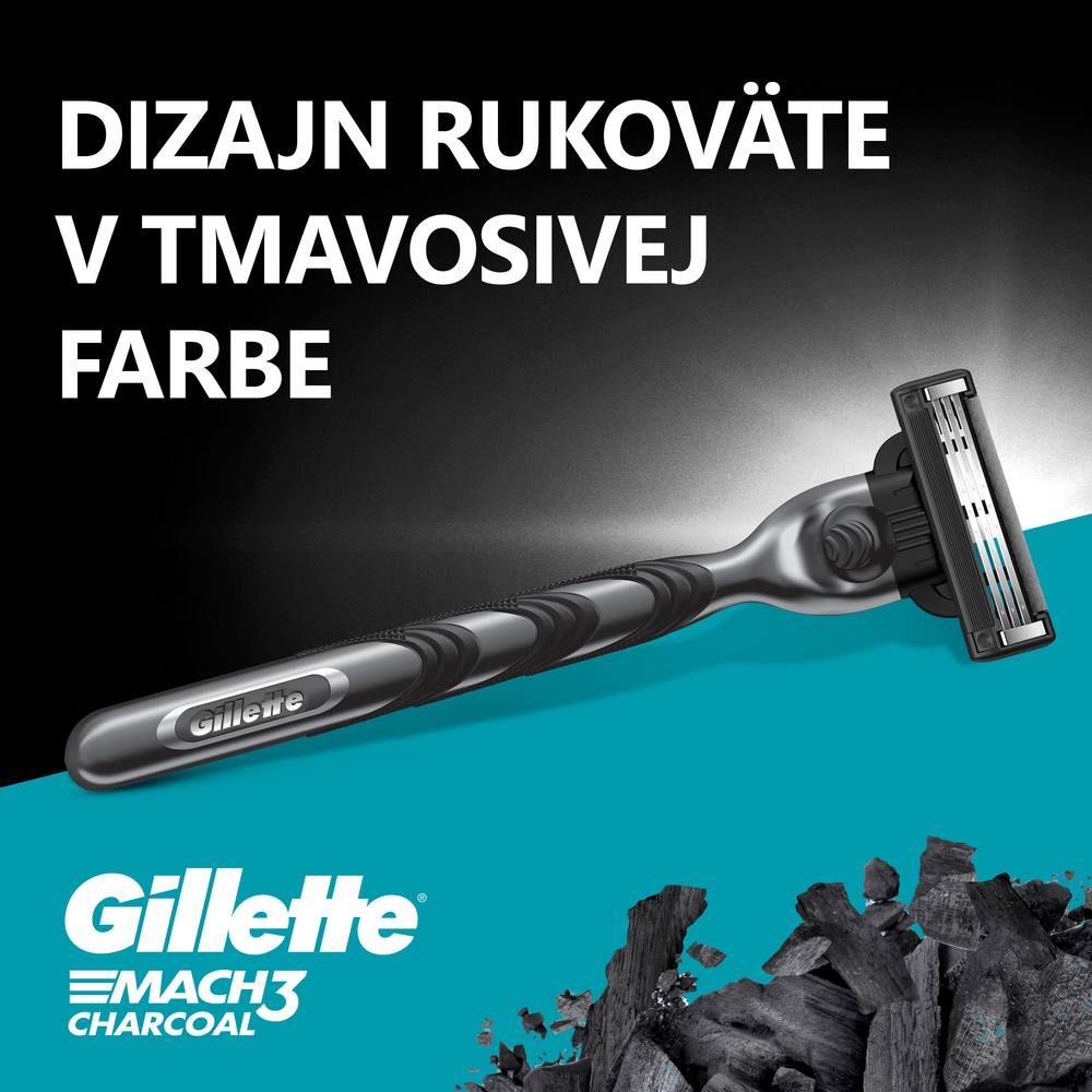 GILLETTE MACH3 CHARCOAL 5 NH
