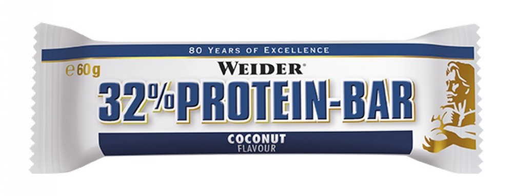 WEIDER 32% PROTEIN BAR 60G, TYCINKA, COCONUT