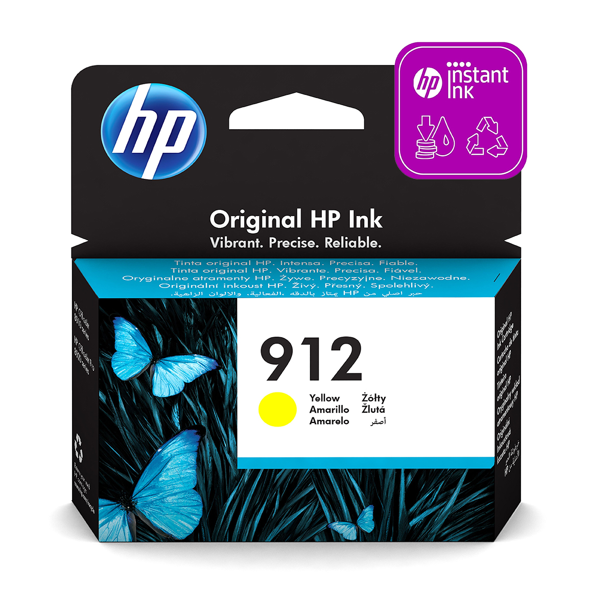 HP ORIGINAL INK 3YL79AE, HP 912, YELLOW, 315STR., HIGH CAPACITY, HP OFFICEJET 8012, 8013, 8014, 8015 posledný kus