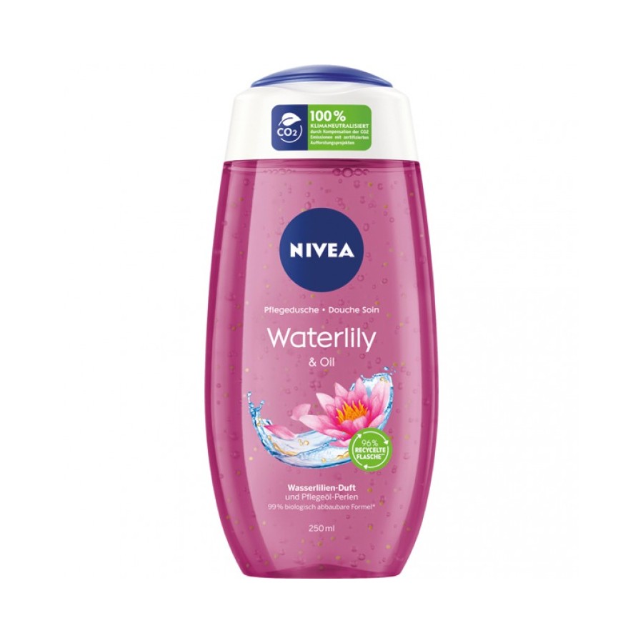 NIVEA SHOWER GEL 250 ML WATER LILY AND OIL