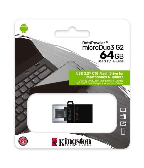 KINGSTON 32GB DT DUO USB 3.2 GEN 1+ TYPE-C DTDE/32GB