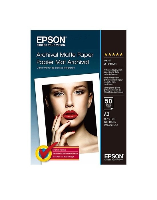 EPSON A3, ARCHIVAL MATTE PAPER (50LISTOV), C13S041344