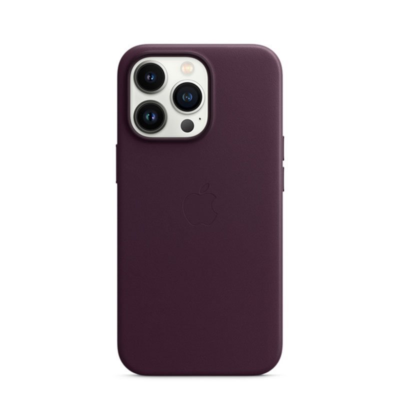 APPLE IPHONE 13 PRO LEATHER CASE WITH MAGSAFE - DARK CHERRY MM1A3ZM/A