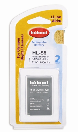 HAHNEL HL-S5/S50-OLYMPUS BLS-5/BLS-50 1150MAH,7.2V,8.3WH