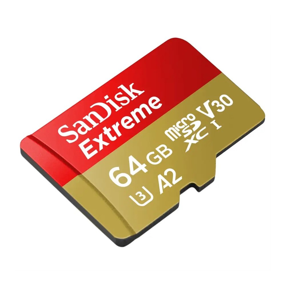 SANDISK EXTREME MICROSDXC 64 GB PRE AKCNE KAMERY + SD ADAPTER