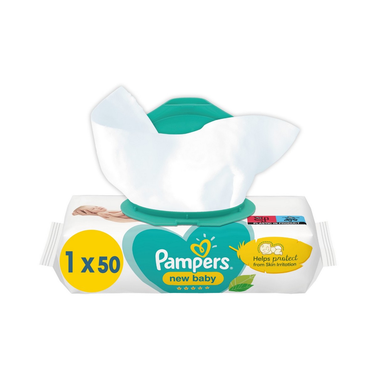 PAMPERS WIPES NEW BABY 50KS