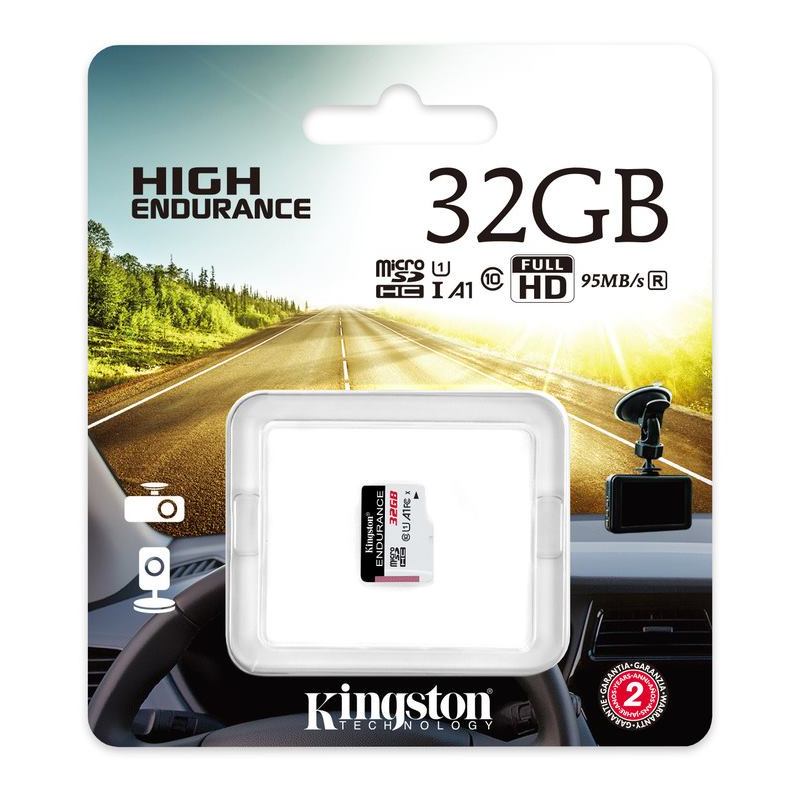 KINGSTON 32GB MICROSDHC ENDURANCE CL10 A1 95R/45W SDCE/32GB
