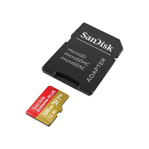 SANDISK EXTREME PLUS MICROSDXC 128 GB + SD ADAPTER