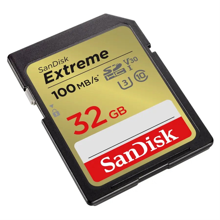 SANDISK EXTREME 32GB MEMORY CARD UP TO 100MB/S, UHS-I, CLASS 10, U3, V30 posledný kus