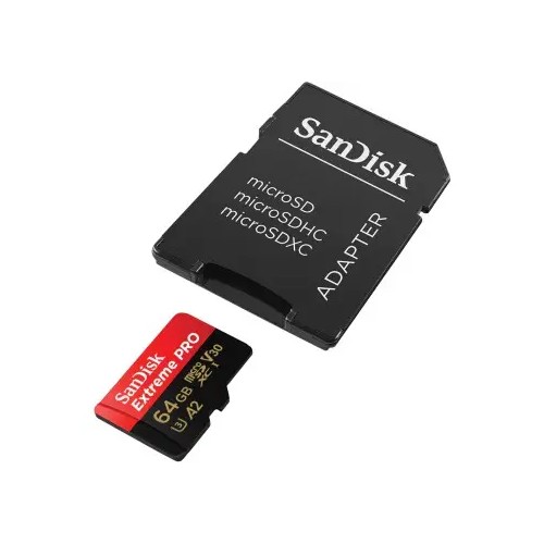 SANDISK EXTREME PRO MICROSDXC 64 GB + SD ADAPTER 20