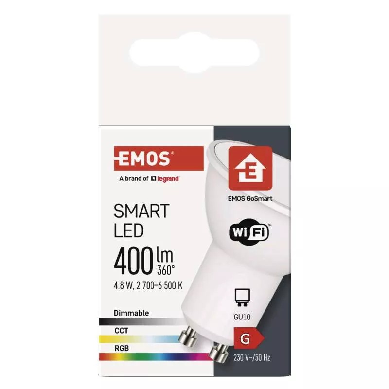 EMOS ZQW832R GOSMART LED MR16 4,8W GU10 WIFI RGBW